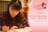 Bố mẹ vừa góp ý, con liền đáp “Mặc kệ con”, chuyên gia tâm lý chỉ ra điều cần làm để gia đình hòa thuận