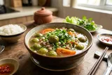 Thịt chưng mắm tép ăn cùng canh chua sấu: Bộ đôi món ngon hao cơm, dễ nấu tại nhà