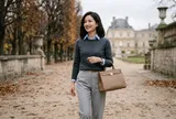 5 cách phối xanh lam và xám giúp nàng công sở mặc đẹp, sang trọng chuẩn old money