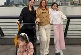 Phạm Quỳnh Anh đưa 3 con gái đi du lịch Thượng Hải, ái nữ đầu lòng nay trổ mã cao vượt mẹ