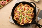 Cách làm pizza từ bánh mì: Chỉ cần một chiếc chảo là có ngay pizza thơm ngon