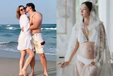 Á hậu đình đám mặc bikini khoe bụng bầu "vượt mặt" ở Phú Quốc, 40 tuổi nhìn trẻ như thiếu nữ 18