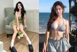 Búp bê Thanh Hoá được báo Trung khen là nữ thần nhan sắc, sau sinh mặc bikini khoe vòng một 90cm đẹp hút hồn