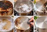 Cách làm sạch đáy nồi cháy đen dễ dàng, không cần chà đến mỏi tay