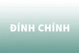 THÔNG TIN ĐÍNH CHÍNH VÀ XIN LỖI BẠN ĐỌC