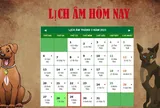 Lịch âm ngày 29/3 - Tra cứu lịch âm thứ tư ngày 29/3/2023