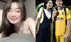 Cô giáo hot girl ở Nghệ An bế bụng bầu ra sân vận động xem chồng 2K3 đá bóng, sinh xong về dáng đẹp nõn nà