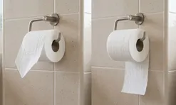 Nên để giấy vệ sinh xoay ra ngoài hay hướng vào trong?