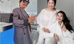 Chân dung người mẹ có nụ cười rạng rỡ của Thanh Hằng, xưa chăm "nắn bóp, kéo chân" nên giờ con gái mới "ngon vậy đấy"