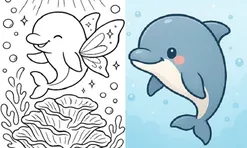 Tranh tô màu Baby Shark đáng yêu, cùng bé khám phá thế giới đại dương
