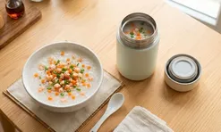 Cách nấu cháo bằng bình giữ nhiệt, 10 phút chuẩn bị vào buổi tối, sáng ngủ dậy có ngay bữa ăn nóng hổi