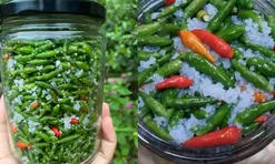 Cách làm ớt xiêm xanh ngâm muối, để lâu vẫn giòn ngon, không sợ hỏng