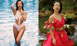 Mẹ đơn thân Vbiz diện áo tắm khoe dáng "thắt đáy lưng ong" quyến rũ, U40 đẹp vượt tuổi tác