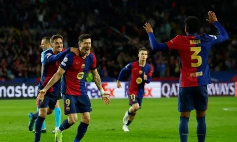 Barca 3-0 Brest: Lewandowski nổ cú đúp; Vượt mặt Liverpool