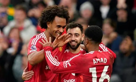 Amorim giúp Man Utd "mở tiệc" trong ngày ra mắt Old Trafford