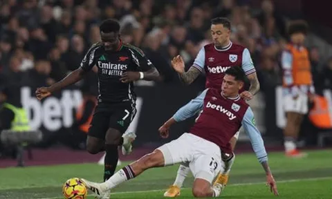 Những thống kê chỉ ra sự vượt trội của Arsenal trước West Ham