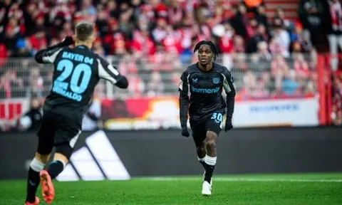 Vượt khó trước Union Berlin, Leverkusen còn cách Hùm xám 6 điểm