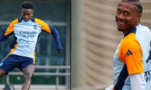 NÓNG! Real Madrid nhận tin vui từ Vinicius và Alaba