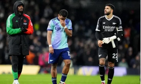 5 điểm nhấn Fulham 1-1 Arsenal: Lại là phạt góc; Bước lùi trong cuộc đua EPL