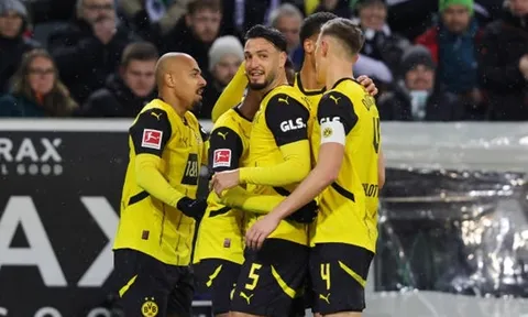 Dortmund bế tắc trước Monchengladbach, lỡ cơ hội áp sát top 4