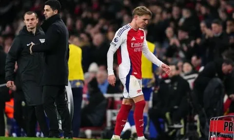 Arteta tiết lộ lý do rút Rice, Odegaard ra sớm ở trận đấu với Everton