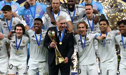 Điểm nhấn Real 3-0 Pachuca: Lịch sử gọi tên Ancelotti; Lời khẳng định của Vinicius