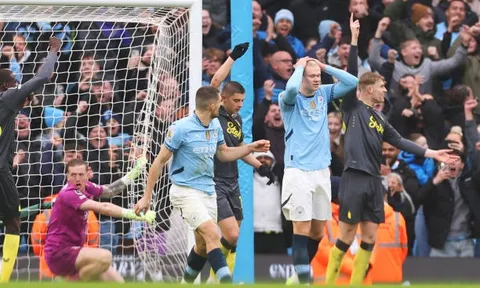 2 con số đáng xấu hổ của Man City sau trận hòa Everton