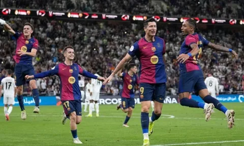 Real sụp đổ ngay hiệp 1, Barcelona đăng quang ngôi vô địch Siêu cúp Tây Ban Nha
