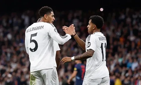 Rodrygo cảm ơn Bellingham sau cú đúp kiến tạo