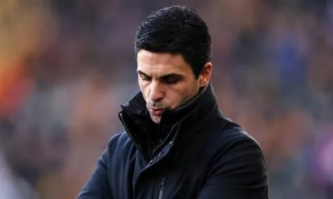Arteta "cạn lời" với tấm thẻ đỏ của Arsenal