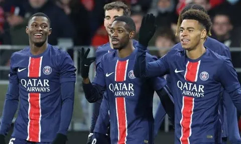 PSG đè bẹp Brest; AS Monaco thắng dễ Auxerre; Lille vùi dập Saint-Etienne