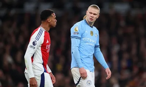 Haaland đã nói gì với Gabriel sau khi thua thảm Arsenal?