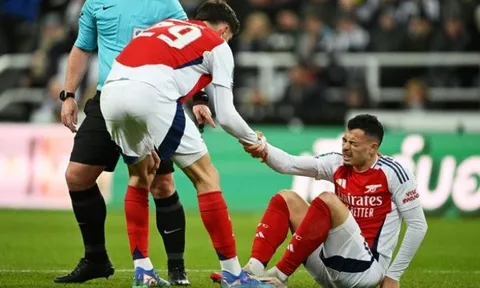 Tình hình chấn thương của Martinelli sau khi Arsenal bị loại