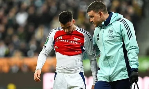 Arsenal khủng hoảng khi Martinelli chấn thương hơn một tháng