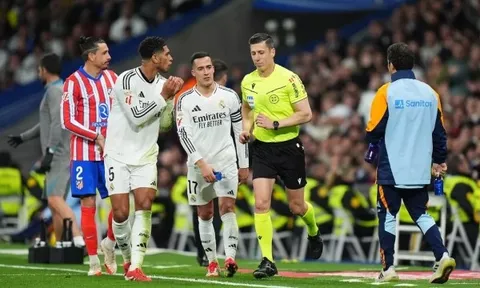 Bellingham văng tục với trọng tài, Real Madrid hòa thất vọng Atletico