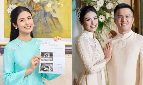 Hoa hậu Ngọc Hân thông báo mang thai con đầu lòng