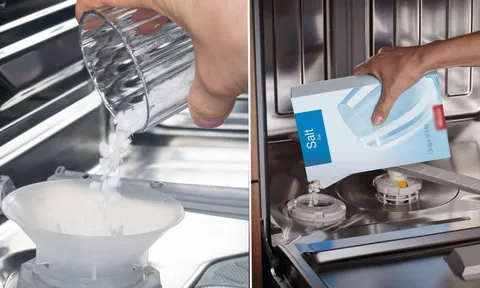 Vì sao máy rửa bát phải dùng muối chuyên dụng, không thể dùng muối ăn để thay thế?