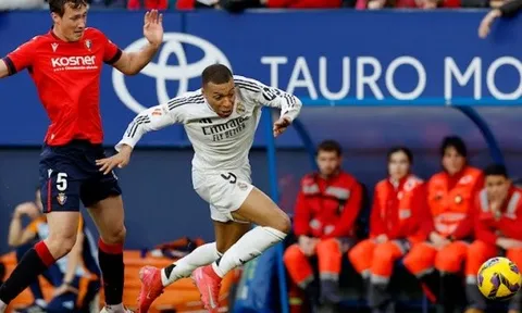 5 điểm nhấn Osasuna 1-1 Real Madrid: Quyết định gây phẫn nộ; Mbappe thăng hoa