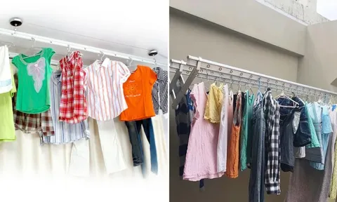 Trời nồm ẩm, phơi quần áo theo cách này, không dùng máy sấy vẫn nhanh khô, không hôi