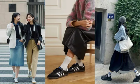 Biến hóa phong cách với 8 cách phối chân váy và giày thể thao 'cực chất'