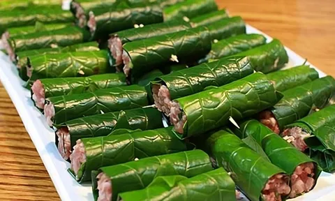 Cách làm chả lá lốt 10 chiếc như 1: Xanh mướt đều tắm tắp nhìn là muốn ăn ngay
