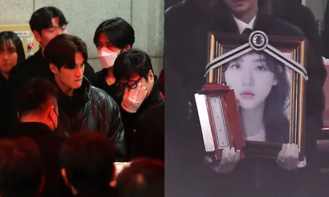 Lễ đưa tang Kim Sae Ron: Mẹ ruột bước đi không vững, dàn sao đau buồn đưa tiễn