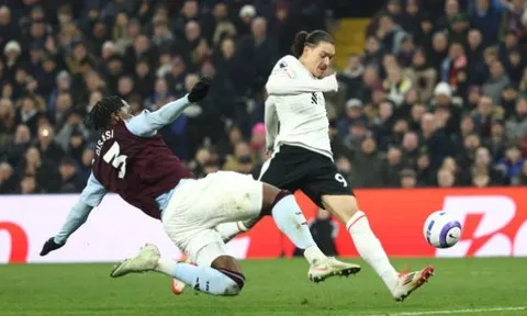 Fan Liverpool thất vọng với hành động của Nunez sau trận Villa