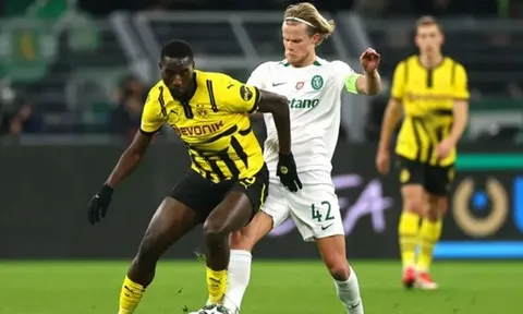 Gyokeres vắng mặt, Dortmund tiến thẳng vào vòng 1/8 Champions League