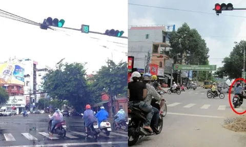 Từ nay thấy đèn xanh còn vài giây mà đã dừng lại cũng sẽ bị CSGT xử phạt như vượt đèn đỏ, đúng không?