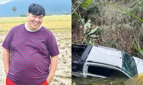 Diễn viên Hoàng Mập đăng hiện trường tai nạn kinh hoàng: Ô tô rơi xuống vực sâu 40m, nhiều đồng nghiệp lo lắng