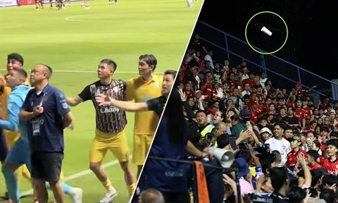 Hỗn chiến ở Thai League, chủ tịch bị CĐV đối thủ ném đồ