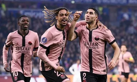 PSG thắng sát nút Lyon trong trận cầu kịch tính đến phút cuối