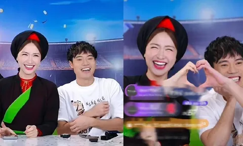Hoà Minzy và Văn Toàn có cử chỉ đầy tình cảm trên sóng livestream