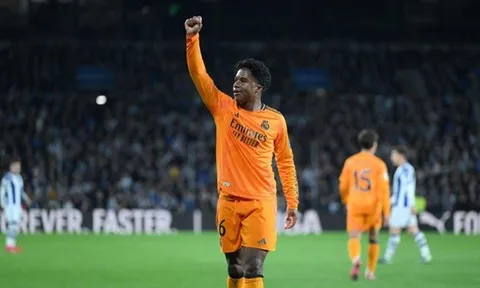 Sociedad 0-1 Real Madrid: Người hùng Endrick; Lợi thế mong manh
